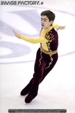 2013-03-02 Milano - World Junior Figure Skating Championships 0188 Slavik Hayrapetyan ARM